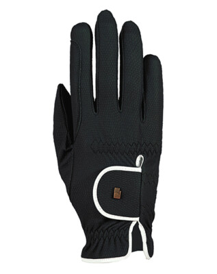 Röckl Lona Röck Grip Riding Glove Glove Black White