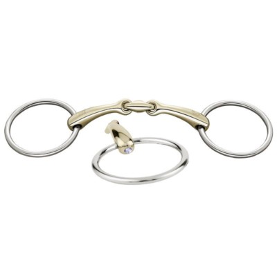 Sprenger Dynamic RS Loser Ring Glanz Hell Gelenk Trense Bit Sensogan 40426SB