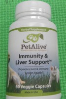 Pet Alive - Immunity & Liver Support / Dietary Supplement - 60 Vcaps Exp 01/2020 Pet Alive - Immunity & Liver Support / Dietary Supplement - 60 Vcaps Exp 01/2020