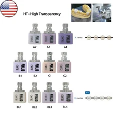 US C14 Emax Dental Glass Ceramic HT Lithium Dislicate CAD/CAM Cerec Blocks A2 C1