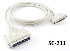 6ft SCSI-2 HPDB50 Male to DB50 Male 25 Pair Molded Cable, CablesOnline SC-211