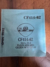 Vintage G-S Acrylic Watch Crystal Elgin 0223 0229 Gruen Waltham CF414-62