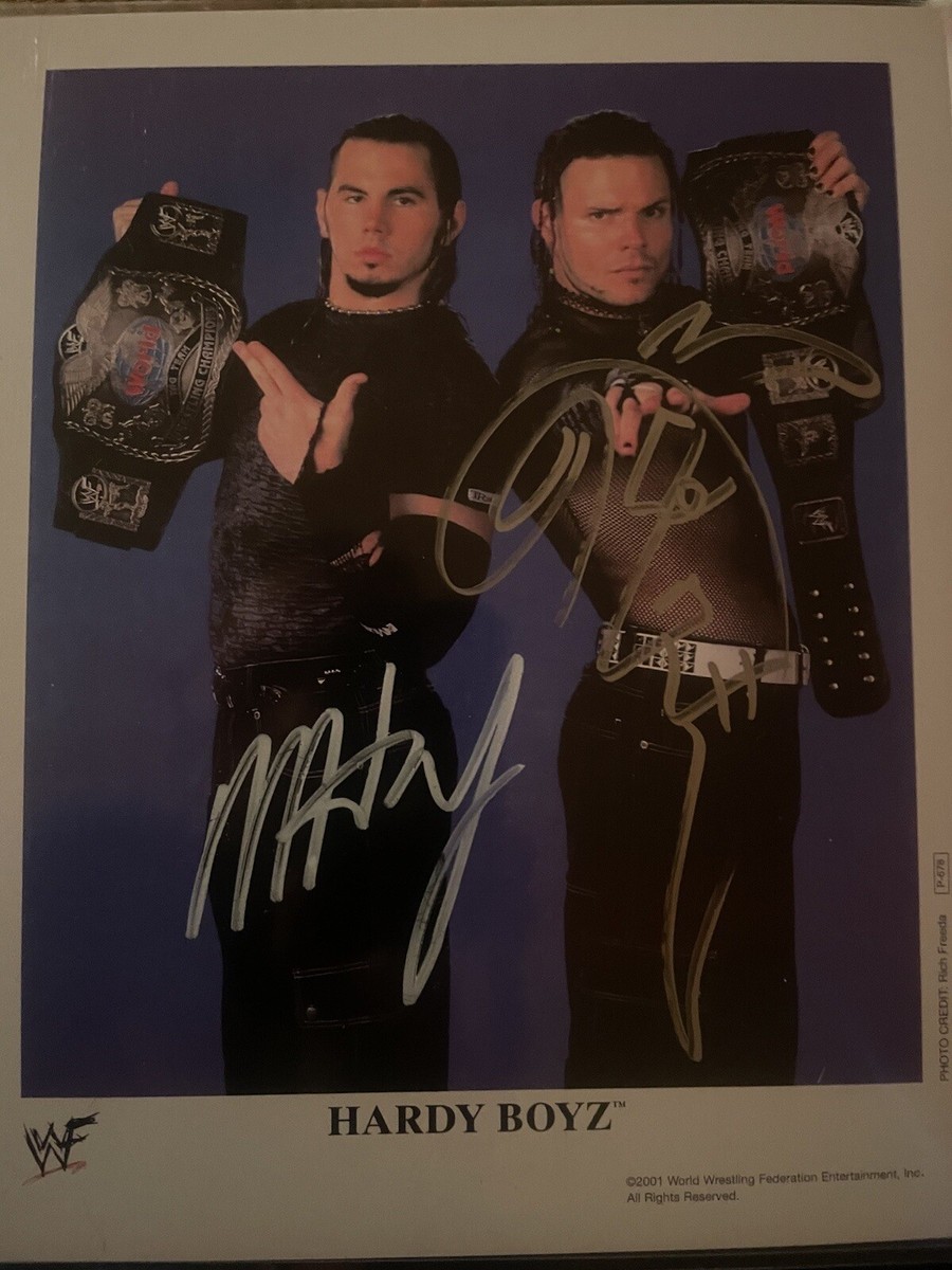 The Hardy Boyz Signed p678 WWF 8x10 Promo Photo | eBay