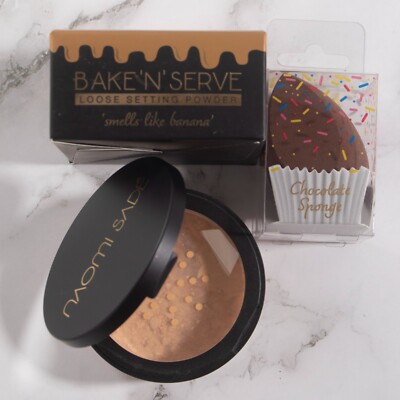 Naomi Sade Bake n Server Lose Einstellung Pulver Schokoladenpulver Set UVP34,99 