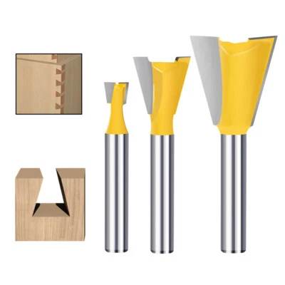 METZINGEN WERKZEUGE 1/5 Stück Schwalbenschwanz Planfräser 8mm Schaft Fräskopf für Oberfräse