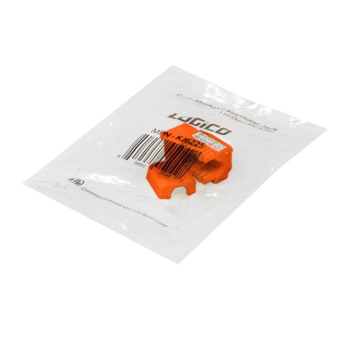 Keystone Jack Cat6 Naranja Red Ethernet 110 Punchdown 8P8C Naranja - Imagen 3 de 3