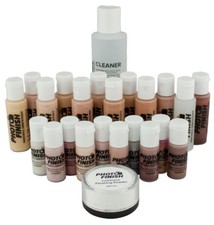 PHOTO FINISH AIRBRUSH MAKEUP, KIT-DELUXE SET 24 peice set. Matte finish