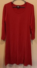 Dress size L By and By long sleeve red knee length sweater