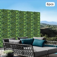 6pcs Artificial Grass Wall Panels Greenery Backdrop Grass Fence Panels Decor