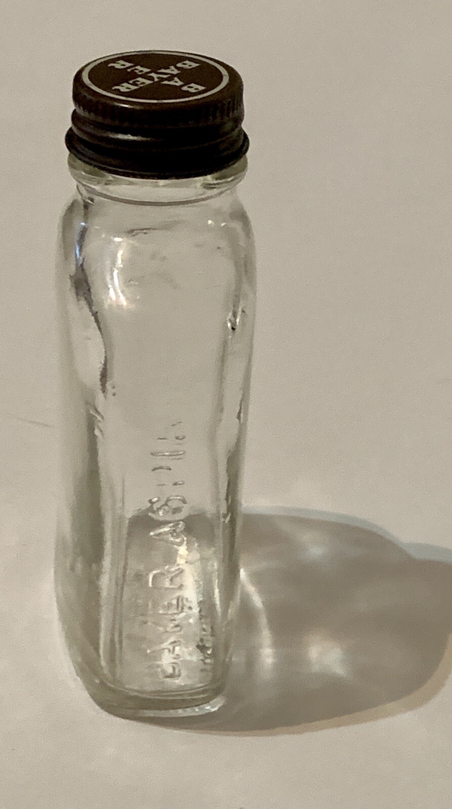 Vintage Bayer Aspirin Glass Bottle eBay