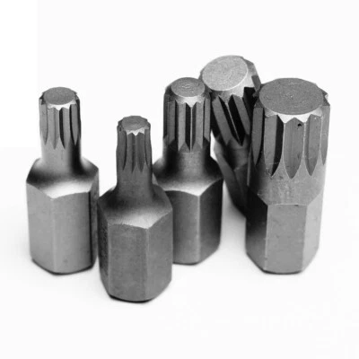Bit Innenvielzahn XZN, Antrieb 10 mm (3/8"), Vielzahn Bits 30 mm lang M5-M12 mm