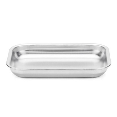 Moule à Pain Rectangulaire Inox Avec Couvercle - 23x15x6.5cm - Antiadhésif, Pour Four Professionnel Ou Maison - 8