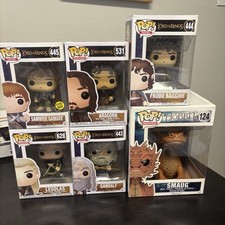 Funko Lord of the Rings & Hobbit Figures Lot Samwise, Aragorn, Frodo, Gandalf