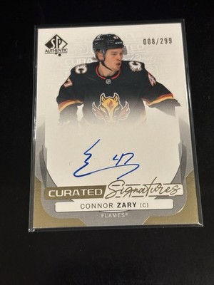 2024-25 Sp Authentic - Curated Signatures Connor Zary #SPC-CZ /299 (AU)