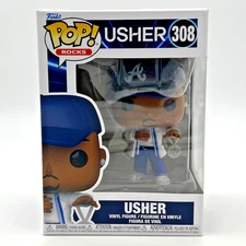 Funko POP! Rocks USHER #308 with BOX PROTECTOR