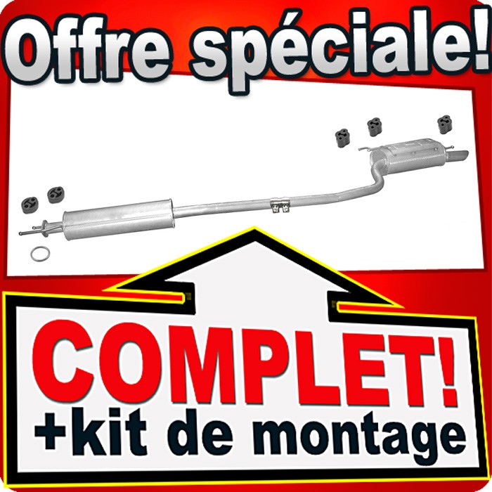 Ligne pot d'échappement pour Suzuki Liana Break 1.3 1.6 16V, silencieux de voyage 2WD