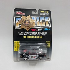 Racing Champions Police Usa 1997 Ford Mustang Dare Car 156 Sealed Limited