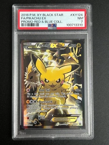 Pokemon TCG Pikachu EX Full Art Promo XY124 - PSA 7 - XY Promos