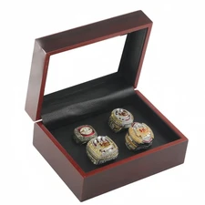 4Pcs 1969/2019/2022/2023 US Football Ring Set For The Chiefs Fans Gift Size 8-13