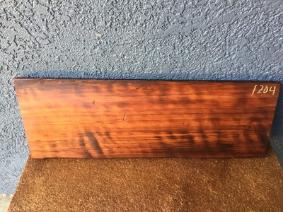 Redwood Curly Flame Wood Lumber Slab Billet   1'' x 7 1/2'' x 22'' - #1204