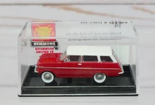 Brekina Automodelle 20355, 1962-65 Opel Kadett A, Red & White, 1/87 HO scale