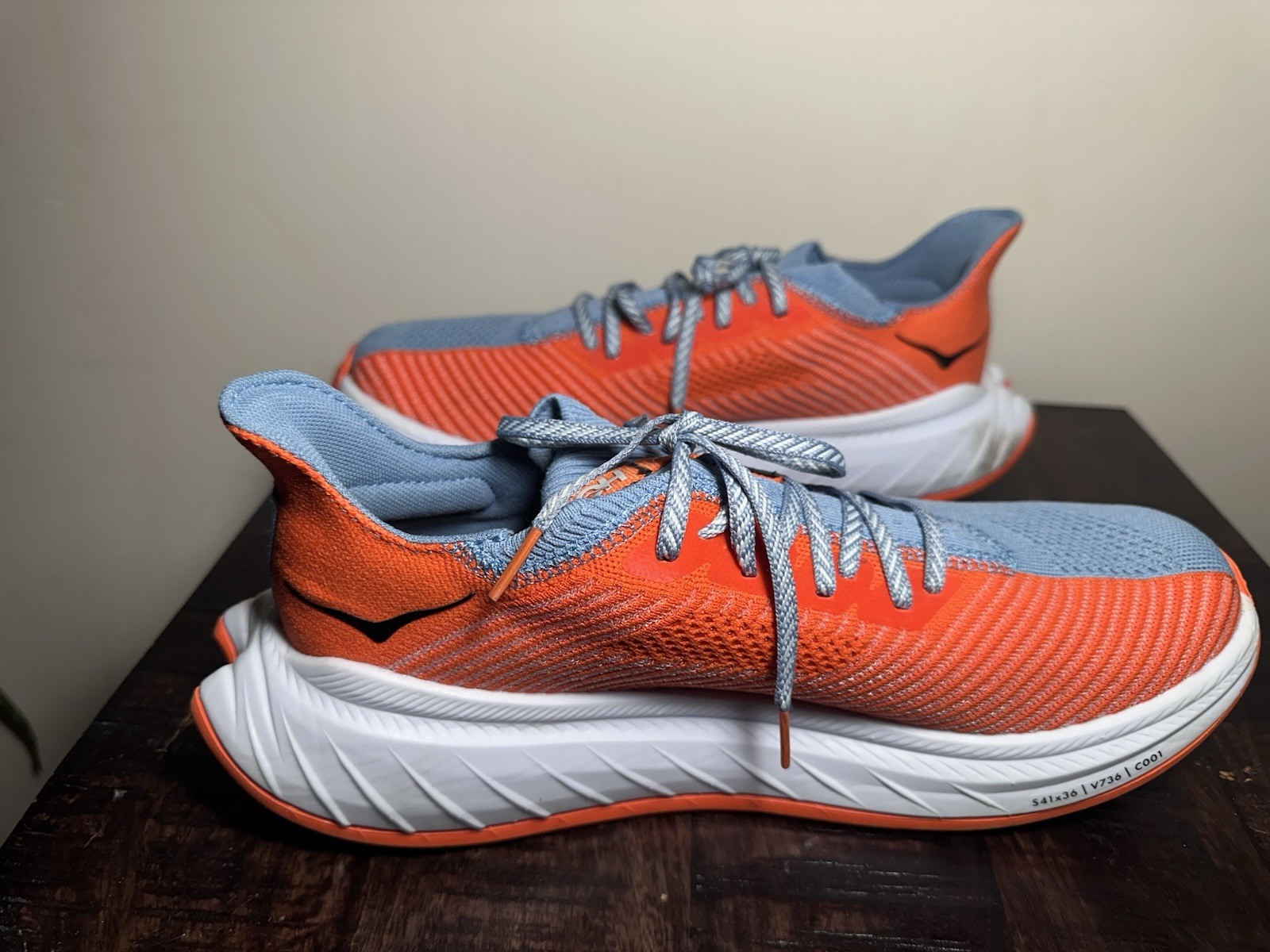 HOKA Carbon X 3 Performance Profly Running Shoe Mountain Puffin Blue Sz 11.5 thumbnail 3