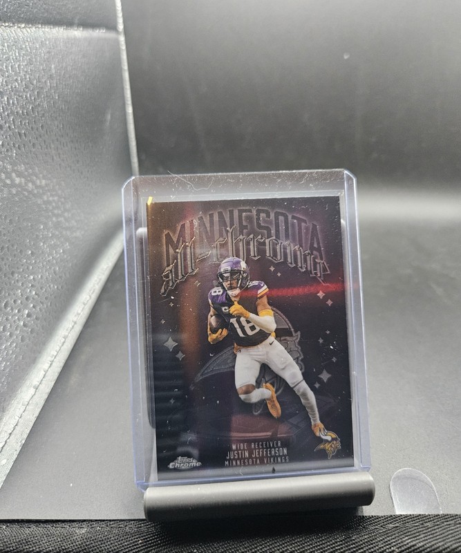 Topps Chrome All-Chrome Insert Justin Jefferson ACT-6 Vikings 2025 NFL