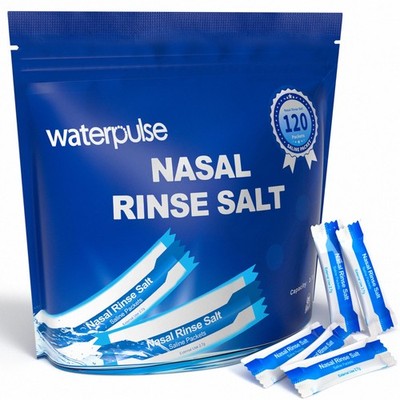 120 Saline Packets,Sinus Rinsing Packets for Neti Pots,Neti Pot Salt Packets ...