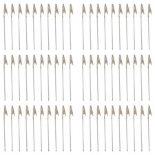 60 X Krokodil Metall Clips mit Draht Stiel Krokodil Klemmen für  Hinweis Ka7851