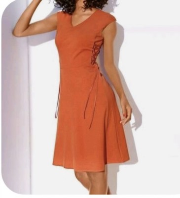 Ashley Brooke Damen Designer-Bodyforming-Prinzesskleid, orange GR 36 S NEU