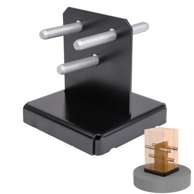 6x6 Post Base for Concrete: 2-Pack, Concealed Design, 1-Inch Standoff, Deck P...
