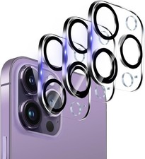 3x Protector De Lente Camara Para iPhone 14 Pro Max Vidrio Templado Protectora