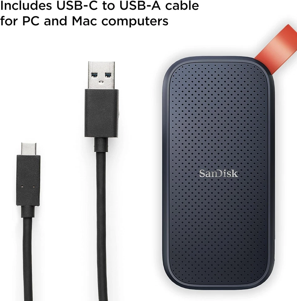 SanDisk 2TB Portable SSD portable external SSD, up to 800 MB/s, read, USB 3.2 Ge - Image 4 of 4