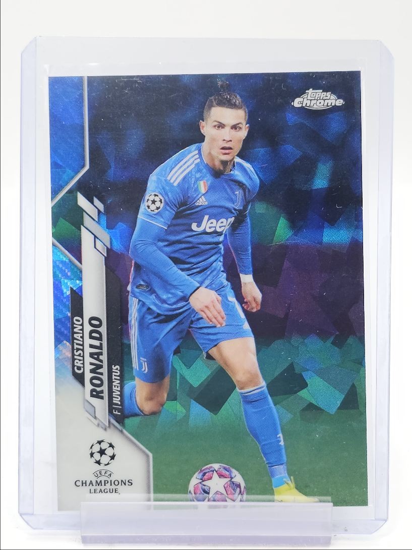 CRISTIANO RONALDO 2019 TOPPS CHROME UEFA SAPPHIRE REFRACTOR B Q0902