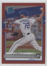 2020 Panini Donruss Optic Rated Rookies Red Prizm 52/60 Jonathan Hernandez 7qg