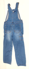 Genuine Kids from Osh Kosh 5T Denim Overalls Bibs Adjustable Straps Snap Pockets