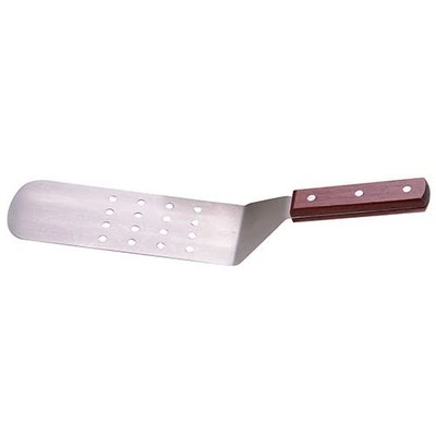 Value Series WFT-14P Wooden Handle Perforated Turner, 9-3/4''Wx2-7/8''D