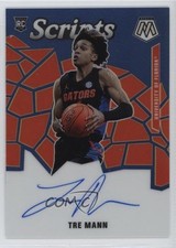 2021 Panini Chronicles Draft Picks Mosaic Scripts Blue 35/49 Tre Mann Auto 1e0