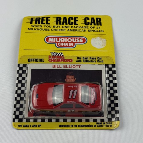 Racing Champions NASCAR #11 Milkhouse Cheese Bill Elliott Card 1992 1/64 diecast - Picture 3 of 3