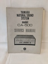 Istruzioni originali Yamaha Natural Sound System CA-500 in raccoglitore