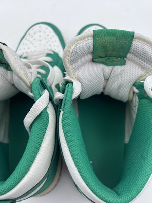 Nike Dunk High (2010) Sail / Lucky Green 317982-100 US Men display picture 1