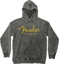 Fender Telecaster Vintage Wash Hoodie on Premium Mineral Wash Hooded Sweatshirt