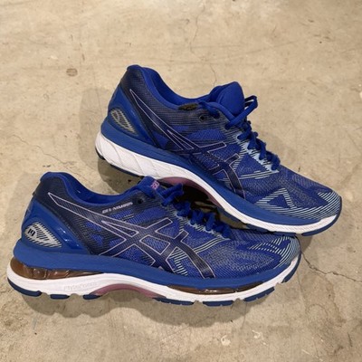 ASICS GEL-Nimbus 19 Blue Lightweight Running Shoes T750N Women s Size 8 *TEARS*
