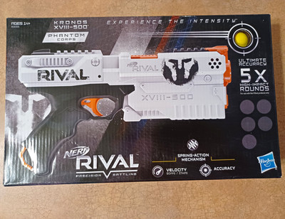 NEW Nerf Rival Kronos XVIII-500 Phantom Corps Blaster White Factory Sealed NIB
