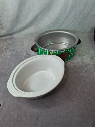 Vtg Crock Pot Football Game Day Slow Cooker 3.5 Qt Tested Works Great ! - Picture 9 of 14