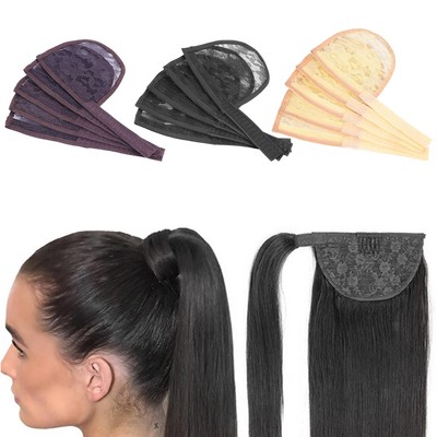Großes Haarnetz für Pony Tail Hair Bun Afro Puff Kordelzug mit magischer
