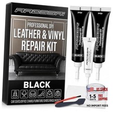 Black Leather  Vinyl Repair Kit for Car Seats  Interior, Furniture  Match