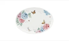 Lenox Spring Time Tray Floral Butterfly Meadow Hydrangea Easter 16” Oval Platter