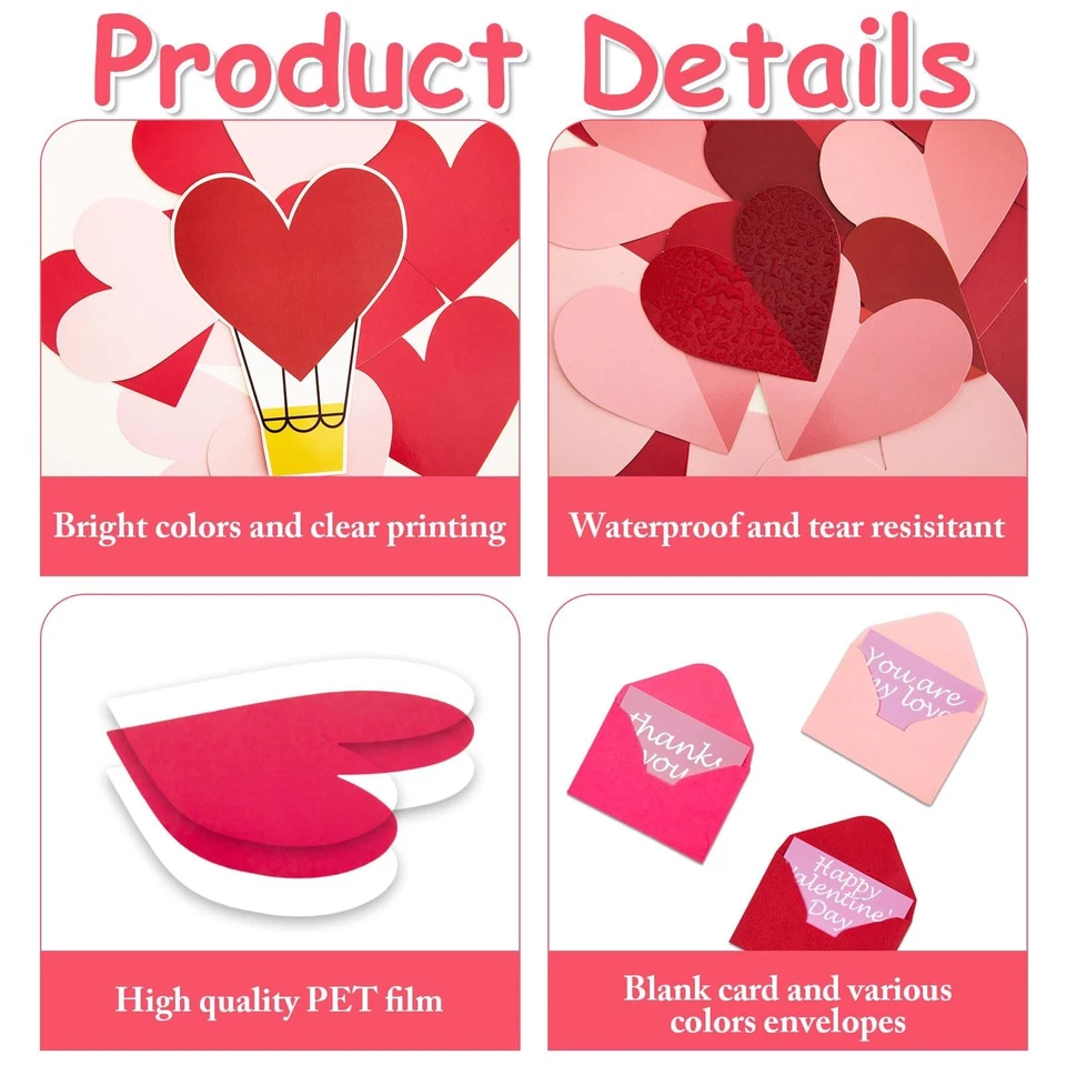 144pcs Valentine’s Day Bulletin Board Classroom Decorations Set Special Deliv... - Image 3 of 4