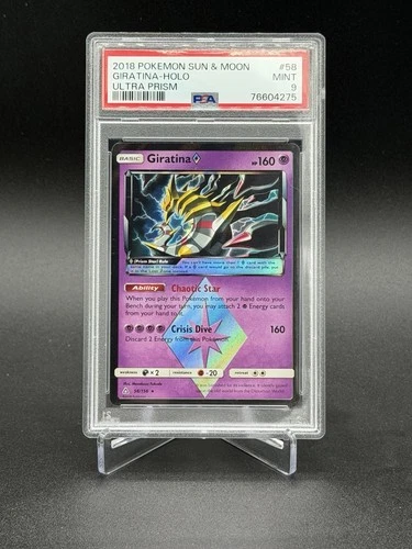 Giratina 58/156 - Sun And Moon Ultra Prism Holo Rare Psa 9 - Pokemon
